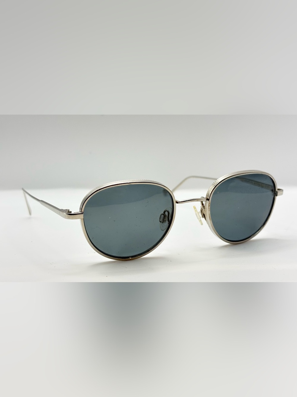 Warby Parker Mercer 2152 Silver Oval Metal Eyeglass Frames Only